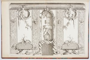 Entwurf für einen Paravent von Johann Michael Hoppenhaupt II