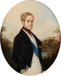 Porträt von Kaiser Peter II. von Brasilien 1825-1891, 1846 von Johann Moritz Rugendas