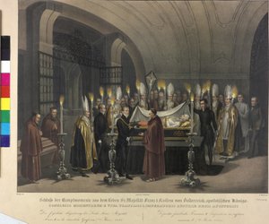 Beisetzung von Franz I. 1835 von Johann Nepomuk Hoechle