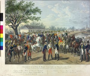 Empfang der alliierten Monarchen in Wien 1814 von Johann Nepomuk Hoechle