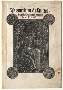 Pelbart von Temesvar studiert in einem Garten, 1620
