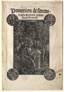 Pelbart von Temesvar studiert in einem Garten