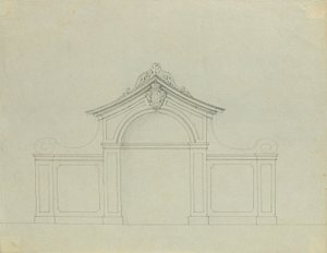Brunnenanlage im Pfirsichgarten des Oberen Belvederes von Johann Peter Krafft