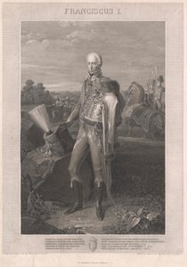 Römisch-deutscher Kaiser Franz II. (Stich) von Johann Peter Krafft