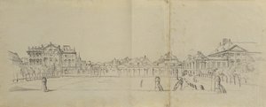 Josefstädter Glacis mit Palais Trautson