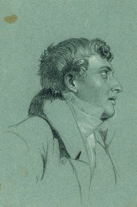 Kopfstudie (Rückkehr des Kaisers Franz aus Pressburg) von Johann Peter Krafft