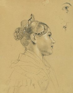 Mädchenstudie zu "Rückkehr des Kaisers Franz aus Pressburg" von Johann Peter Krafft
