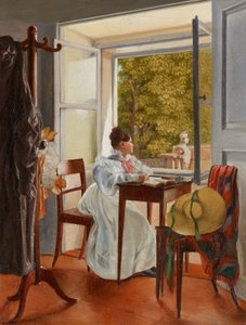 Marie Krafft am Schreibtisch von Johann Peter Krafft