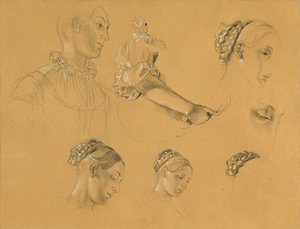 Studie zu "Hermann und Dorothea im Weinberg" von Johann Peter Krafft