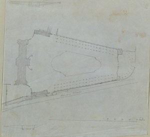 Studie zum Oberen Belvedere von Johann Peter Krafft