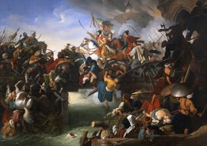 Die Verteidigung von Sziget gegen die Türken durch Nikolaus Zrinski von Johann Peter Krafft