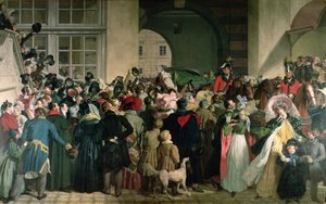 Die Rückkehr von Franz I. von Österreich nach Pressburg am 27. November 1809