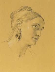 Weibliche Studie zum "Einzug nach dem Pariser Frieden" von Johann Peter Krafft