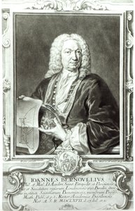 Porträt von Jean Bernoulli (1667-1748) von Johann Rudolph the Elder Huber