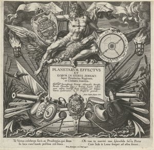 Jupiter und ein Kriegsschiff mit dem Wappen von Alessandro Farnese