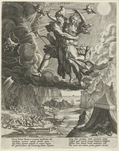 Nordwind (Die vier Winde) von Johann Sadeler (I)