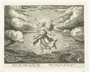 Schöpfung der Luft und des Wassers von Johann Sadeler (I)