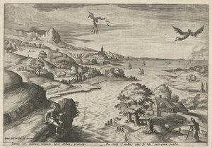 Der Sturz des Ikarus von Johann Sadeler (I)