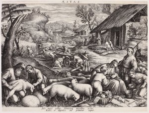 Der Sommer – Aestas (Die vier Jahreszeiten) von Johann Sadeler I