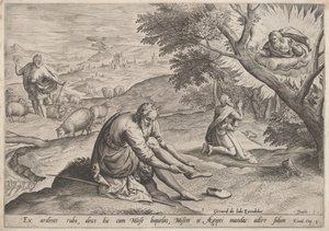 Gott erscheint Moses von Johann Sadeler I
