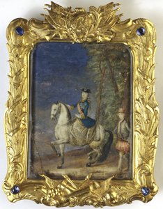 Reiterporträt von Kaiserin Katharina II. 1729-1796 von Johann Stenglin
