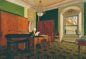 Kaiser Franz II. (I.) in seinem Arbeitszimmer von Johann Stephan Decker