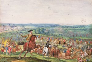 König Gustav Adolf in der Schlacht bei Lützen von Johann Wilhelm Baur