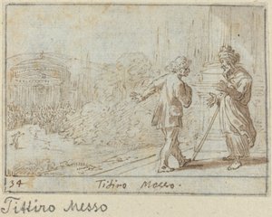 Titiro und Messo von Johann Wilhelm Baur