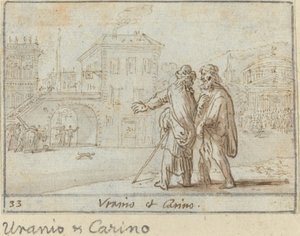 Uranio und Carino, 1640 von Johann Wilhelm Baur