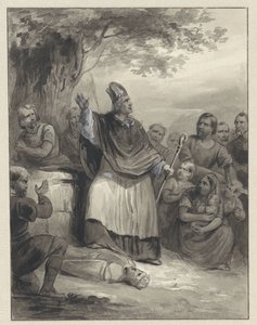 Willibrord verkündet den Glauben auf Walcheren, 695