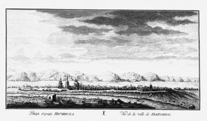 Ansicht von Nerchinsk, ca. 1735