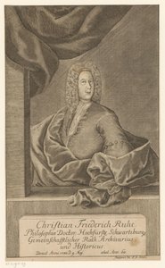 Porträt von Christian Friedrich Ruhe von Johann Wolfgang Heinrich Stockmar