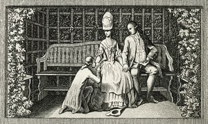 Die Leiden des jungen Werther, Kupferstich inspiriert vom Roman von Johann Wolfgang von Goethe von Johann Wolfgang von Goethe