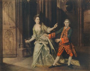 David Garrick und Mrs. Pritchard als Macbeth und Lady Macbeth, 1768, 1948 von Johan Joseph Zoffany