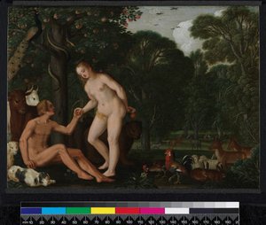 Adam und Eva im Paradies, 1629