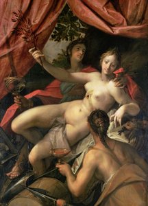 Allegorie des Friedens, der Kunst und des Überflusses, 1602 von Johann or Hans von Aachen
