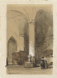 Innenraum der Grote oder Andreaskerk in Hattem