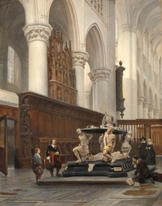 Der Chor der O.L.-Vrouwekerk in Breda mit dem Grab von Engelbert II. von Nassau
