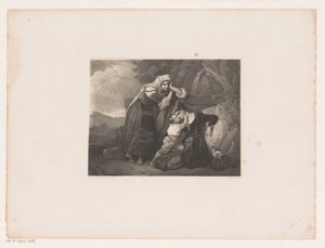 Italienische Frauen und ein Kind an einem Brunnen von Johannes Christiaan d