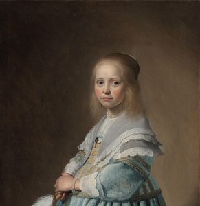 Porträt eines Mädchens in Blau