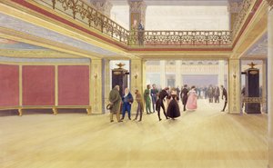 Innenraum eines Schlosses, ca. 1830 von Johannes Flintoe