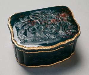 Schnupftabakdose, bemalt von Carl Gustav Klingstedt, ca. 1750 von Johannes George (attr. to) Klette