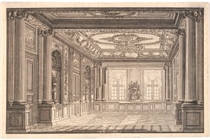 Speisesaal im Palast von Chr. VII in Amalienborg