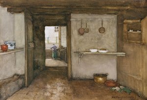 Kücheninterieur, ca. 1899 von Johannes Hendrik Weissenbruch