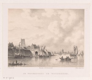 Wassertor in Woudrichem von Johannes Hilverdink