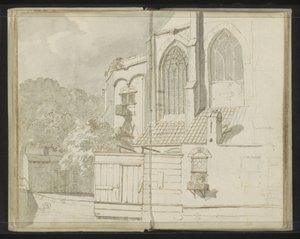 Rückseite der Nieuwe Kerk in Delft