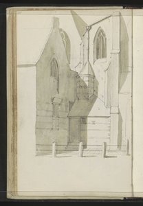 Seitenansicht der Grote Kerk in Hoorn