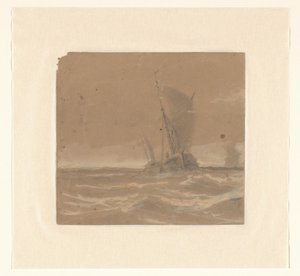 Segelndes Fischerboot