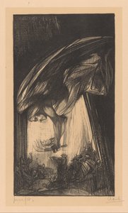 Engel über Menschenmenge von Johannes Josephus Aarts (signed by artist)