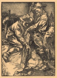 Bauarbeiter bei der Arbeit von Johannes Josephus Aarts